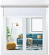 persiana exterior / de lamas / de aluminio / de PVC