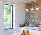ventana de aluminio / abatible / oscilobatiente / de fuelle
