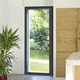 puerta-ventana abatible / oscilobatiente / de aluminio / con vidrio doble