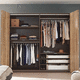 armario modular / contemporáneo / de vidrio / de material laminado