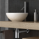 sifón para lavabo de latón / negro