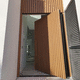 puerta de entrada / de composite / pivotante con eje descentrado / contemporánea