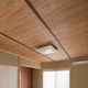 techo de bambú / interior / decorativo / beis