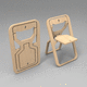 silla contemporánea / de interior / de contrachapado / con base de contrachapado