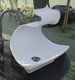 lavabo sobre mueble / de mineral compuesto / sin orificio / sin rebosadero