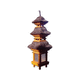 farol de diseño original / de madera / escultura / de exterior
