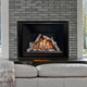 chimenea de propano / de gas natural / encastrable / Cara única