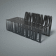 banco público modular / de diseño original / de aluminio / de chapa