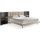 cama de matrimonio / contemporánea / tapizada / con cabecero