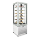 vitrina refrigerada armario / para pastelería / de metal / con puerta abatible