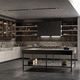 cocina contemporánea / de chapa de madera / de mármol / de aluminio
