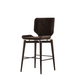 silla de bar contemporánea / de interior / de tejido / con base de madera