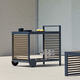 mesa carrito de servicio / para uso residencial / de aluminio anodizado / de aluminio termolacado