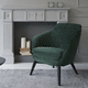 sillón contemporáneo / de tejido / de madera maciza / blanco