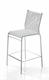 silla de bar contemporánea / de interior / de metal cromado / de metal lacado
