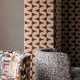 tela de tapicería / para cortinas / de pared / con motivos geométricos