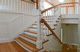 escalera recta / con peldaños de madera / con estructura de madera / tradicional