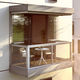 ventana-balcón de aluminio / corredero apilable / acústico / de seguridad