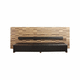 Banqueta bistró contemporánea / de cuero / de madera / contract