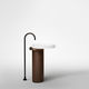 lavabo de suelo / de mármol de Carrara / de madera / de Cristalplant®