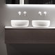 lavabo sobre mueble / de Cristalplant® / a medida / redondo