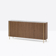 aparador contemporáneo / de aluminio extruido / de chapa de madera / de mármol