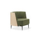 sillón de visita contemporáneo / de tejido / de madera / para el sector profesional