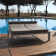 tumbona contemporánea / Sunbrella® / de Stamskin® / de aluminio