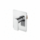 grifo monomando para lavabo / de pared / de latón / de acero