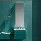 mueble de baño contemporáneo / para uso residencial / de melamina / de pared