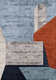 alfombra contemporánea / con motivos geométricos / de fibra de bambú / rectangular
