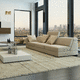 aplique contemporáneo / de interior / de latón / rectangular