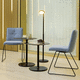 silla contemporánea / de interior / de fieltro / con base metálica