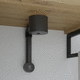 sifón para lavabo de plástico / negro / satinado