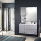 baño contemporáneo / de vidrio / de material moldeado / a medida