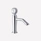 grifo monomando para lavabo / de repisa / de metal cromado / de baño