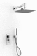 set de ducha de pared / contemporáneo / con alcachofa / con rociador fijo
