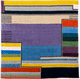 alfombra contemporánea / de rayas / de lana / rectangular