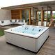 spa sobre suelo / rectangular / para 6 personas / de exterior