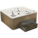 spa sobre suelo / cuadrado / para 8 personas / de exterior