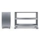 carrito de servicio / para el sector profesional / de aluminio / laminado