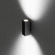 foco de pared / LED / rectangular / IP65