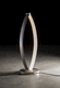 lámpara de mesa / de aluminio pulido / contemporánea / con cable