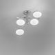 plafón contemporáneo / de vidrio / de metal cromado / LED