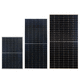 módulo fotovoltaico monocristalino / transparente / con dos cristales / negro