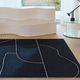 alfombra contemporánea / con motivos decorativos / rectangular / de pelo corto