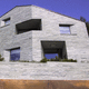 revestimiento de piedra natural / de exterior / contemporáneo / blanco