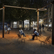 luminaria sobre poste / LED / lineal / circular