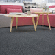 moqueta tufting / de microfibra / de color liso / gris