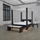 cama con dosel / extragrande / queen size / contemporánea